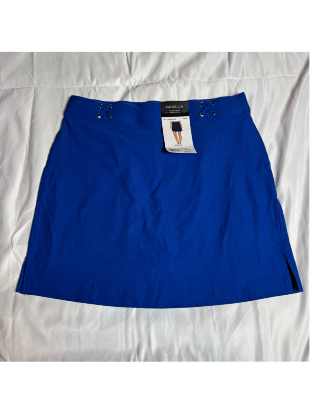 Rafaella Supreme Comfort Stretch Skort in a blue color